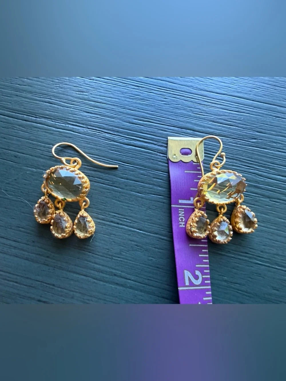 Gold Tone Fashion Earrings from India